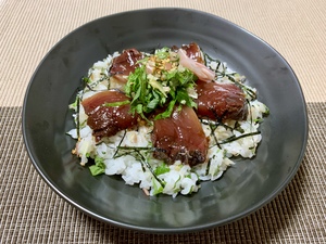 カツオの手ごね寿司.JPG